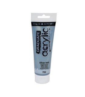 BOTE ACRÍLICO GRADUATE PLATA 120ML