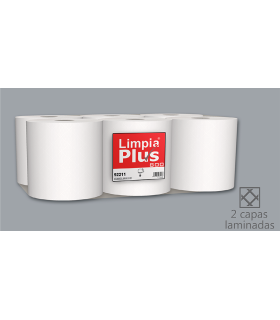 ROLLO PAPEL SECAMANOS LIMPIA PLUS 800GR - 100 METROS - 303 SERVICIOS