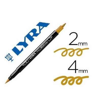 ROTULADOR LYRA AQUA BRUSH DUO OCRE ORO
