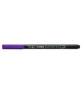 ROTULADOR LYRA AQUA BRUSH DUO VIOLETA AZUL