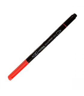 ROTULADOR LYRA AQUA BRUSH DUO ROJO PERMANENT