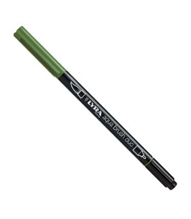 ROTULADOR LYRA AQUA BRUSH  DUO VERDE OLIVA