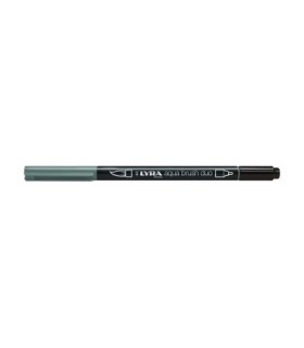 ROTULADOR LYRA AQUA BRUSH DUO GRIS MEDIO
