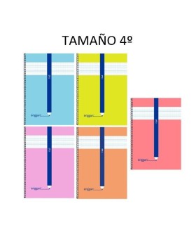 CUADERNO ERIGGAN 4º ESPIRALCARTÓN 3mm 40 HOJAS LAMELA