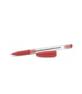 BOLIGRAFO  INOXCROM TERRA 1 0 BOTE 50 UNIDADES ROJO