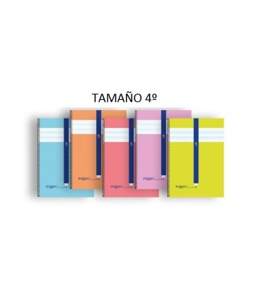 CUADERNO ERIGGAN 4º ESPIRAL CARTÓN 4mm 40 HOJAS LAMELA