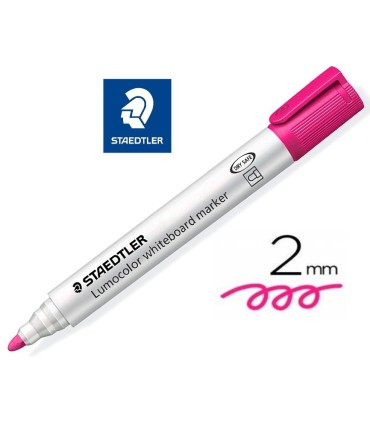 ROTULADOR STAEDTLER  LUMOCOLOR PIZARRA BLANCA ROSA
