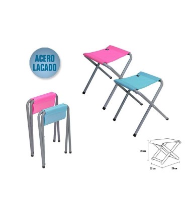 TABURETE PLEGABLE DE ACERO BISMARK