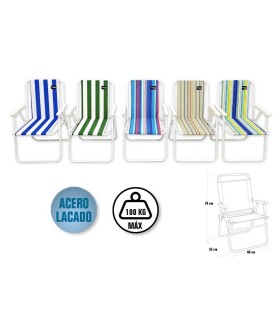SILLA ACERO FIJA BISMARK MOD  DONOSTI
