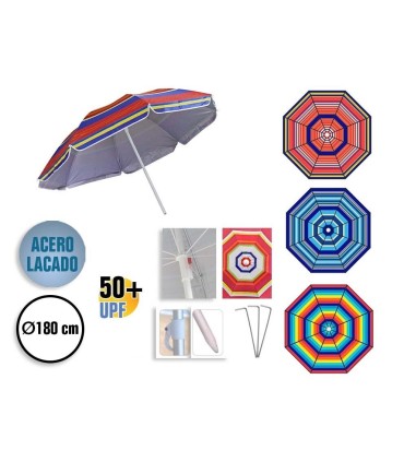SOMBRILLA DE ACERO BISMARK 180CM