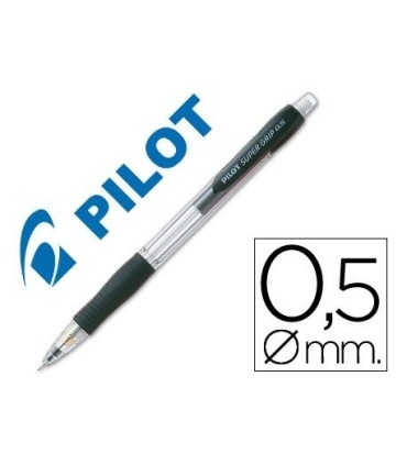PORTAMINAS PILOT SUPERGRIP H185 NEGRO - TRAZO 0 5mm - MINA HB