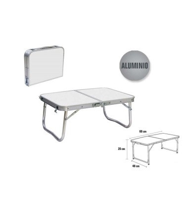 MESA PLEGABLE ALUMINIO BISMARK 90x60x26cm