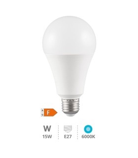 BOMBILLA LED ESTANDAR GSC A60 E27 15W LUZ BLANCA 6000K 1.574 LUMENES