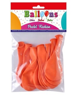 BOLSA DE 10 GLOBOS COLOR NARANJA CP BALLOONS