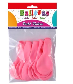 BOLSA DE 10 GLOBOS COLOR ROSA CP BALLOONS