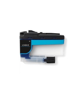CARTUCHO BROTHER COMPATIBLE LC424 CYAN LC424C 750 COPIAS