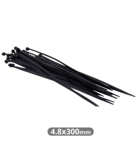 PACK 25 BRIDAS NYLON NEGRAS GSC 300x4 8mm