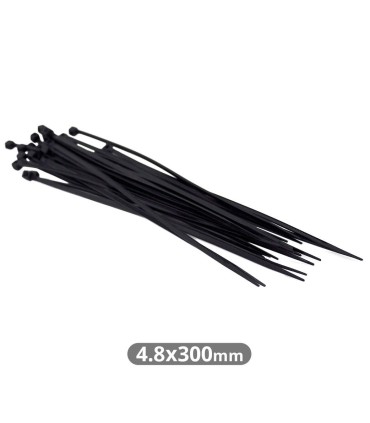 PACK 25 BRIDAS NYLON NEGRAS GSC 300x4 8mm