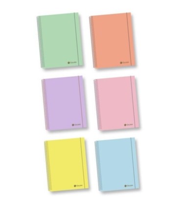 CUADERNO PASTEL SOFT TOUCH A5, 120H  90 GRS  MICROPERFORADO GOLDEN BISMARK