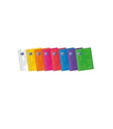LIBRETA GRAPADA OXFORD 4MM 48 HOJAS TAPA PLASTICO COLORES SURTIDOS INTENSO