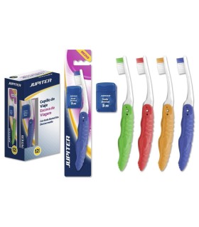 CEPILLO DIENTES PLEGABLE VIAJE + SEDA DENTAL 5 METROS JUPITER