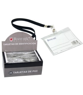 TARJETA IDENTIFICACION BISMARK HORIZONTAL NEGRO