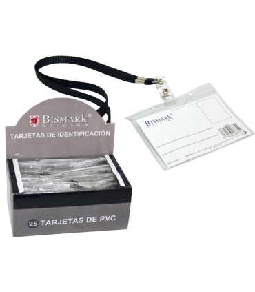 TARJETA IDENTIFICACION BISMARK HORIZONTAL NEGRO