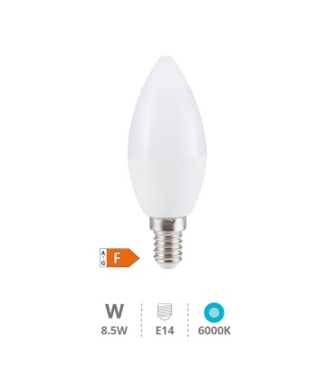 BOMBILLA LED GSC VELA C37 E14 8 5W LUZ BLANCA 6000K 806 LUMENES