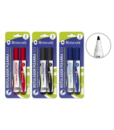ROTULADORES DOBLE PUNTA LETTERING BISMARK BLISTER 12 COLORES