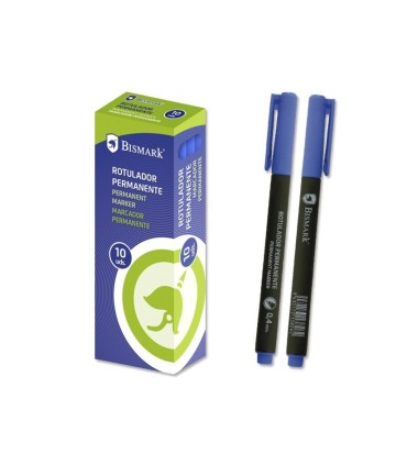ROTULADOR PERMANENTE 0 4MM AZUL PUNTA S BISMARK