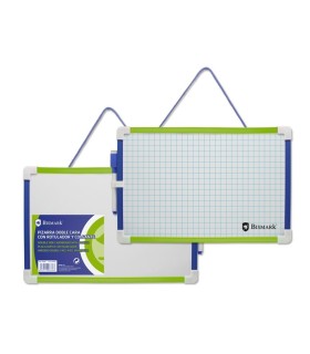 PIZARRA DOBLE CARA BISMARK CON ROTULADOR Y COLGANTE
