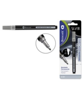 ROTULADOR PERMANENTE PLATA PUNTA REDONDA 1 0-1 2MM  BISMARK