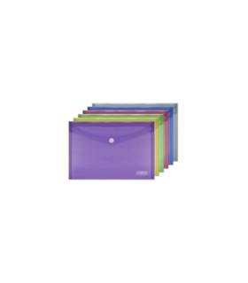 SOBRE PLASTICO A-5 CON BROCHE INGRAF COLORES SURTIDOS