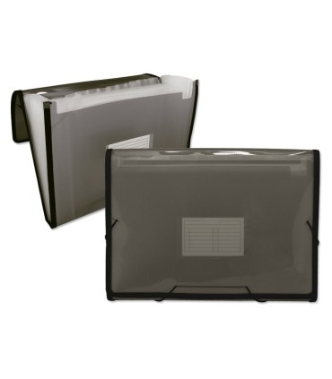 CARPETA FUELLE 13 DEPARTAMENTOS INGRAF CON GOMAS NEGRA