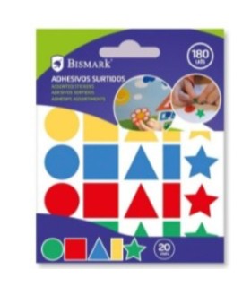 GOMETS ADHESIVOSSURTIDOS 20MM 6 HOJAS BOLSA BISMARK