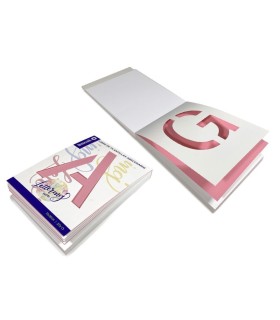 LIBRO PLANTILLA ABECEDARIO LETTERING PASTEL BISMARK