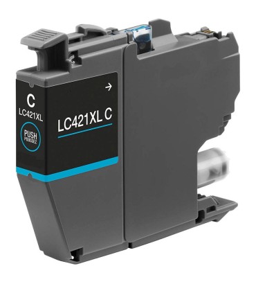 CARTUCHO BROTHER COMPATIBLE LC421XL CYAN LC421XLC 500 COPIAS