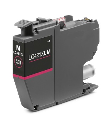 CARTUCHO BROTHER COMPATIBLE LC421XL MAGENTA LC421XLM 500 COPIAS