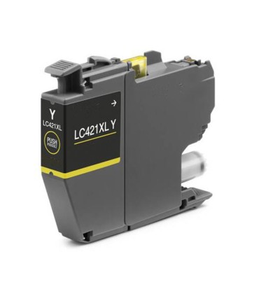 CARTUCHO BROTHER COMPATIBLE LC421XL AMARILLO LC421XLY 500 COPIAS