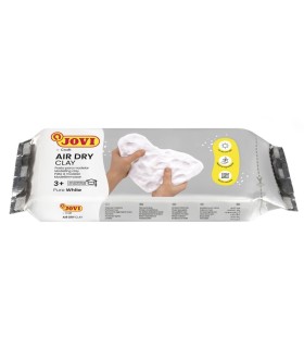 PASTA PARA MODELAR JOVI AIR DRY BLANCA 1000gr  - SECADO EN 24h  - ENDURECIBLE AL AIRE