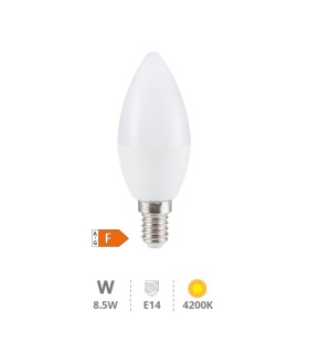 BOMBILLA LED GSC VELA C37 E14 8 5W LUZ NEUTRA 4200K 806 LUMENES