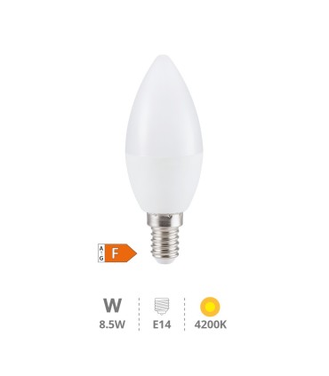 BOMBILLA LED GSC VELA C37 E14 8 5W LUZ NEUTRA 4200K 806 LUMENES