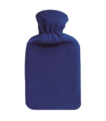 BOLSA DE AGUA CALIENTE GSC AZUL - CAPACIDAD 2 LITROS - FUNDA DE LANA - ANTIGOTEO