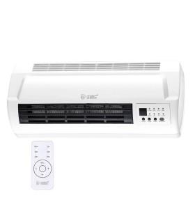 CALEFACTOR SPLIT DE PARED GSC 2000W BLANCO - TEMPORIZADOR 24 H  - TERMOSTATO REGULABLE