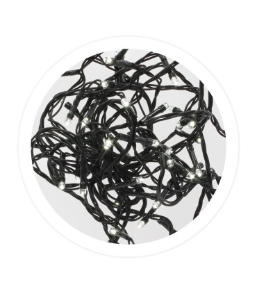 GUIRNALDA LED 8 FUNCIONES GSC LUZ BLANCA 6000K - 10 METROS - FUNCIONA A LUZ