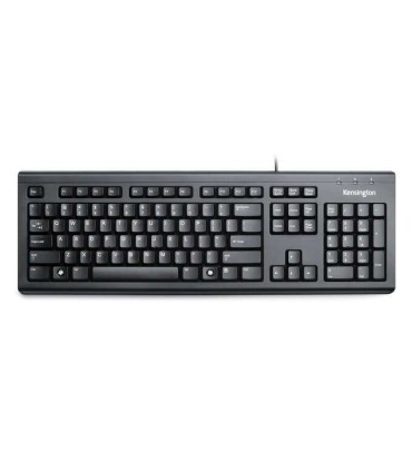 TECLADO CON CABLE KENSINGTON VALUE USB NEGRO - TECLAS TACTO SENSIBLE - CABLE 1 5 METROS
