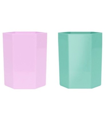 CUBILETE EN FORMA DE PASTEL DE COLORES PASTEL BISMARK