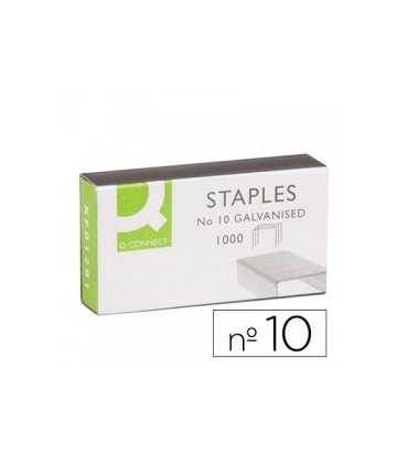 GRAPAS GALVANIZADAS Q-CONNET Nº10 - CAJA 1000 UNIDADES