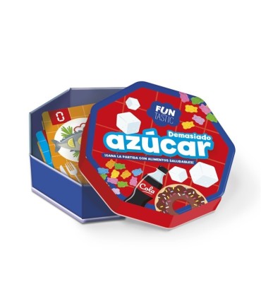CARTAS DEMASIADO AZUCAR FUNTASTIC - CAJA METALICA