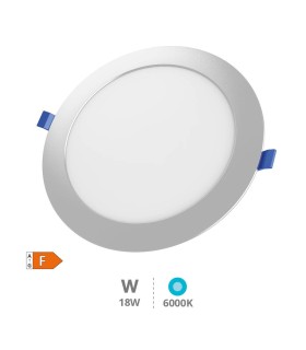 PLACA DOWNLIGHT EMPOTRABLE LED GSC BELUR CIRCULAR GRIS 18W LUZ BLANCA 6500K 1850 LUMENES